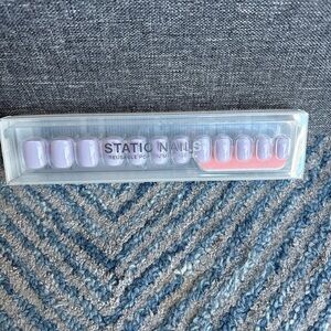 Static Nails reusable pop on matte nails #nailart